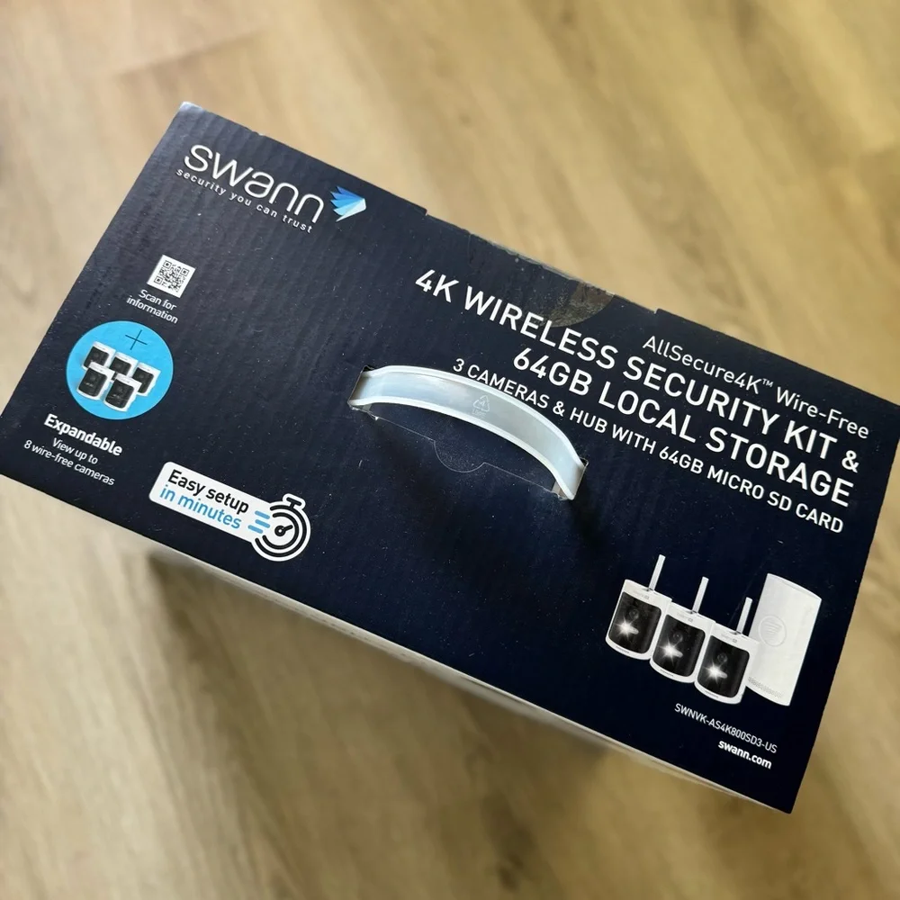 4K Wireless Security Kit with 64GB Local Storage - White